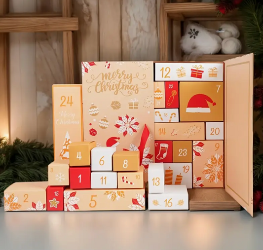 Advent Calendar for Perfumes-24 bottles (Champagne Color Box)